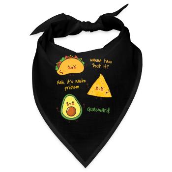 Avocado - Bandana - Schwarz - Vorne