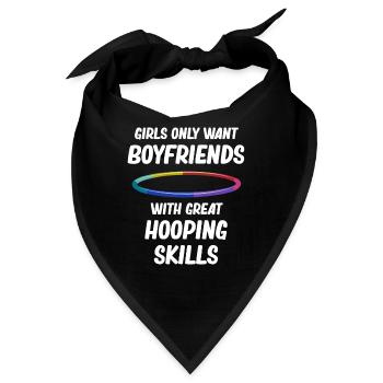 Nur Mädchen Wollen Freunde Mit Großartigen - Bandana - Schwarz - Vorne