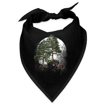 Halloween Spinne Spinnen Waldbewohner - Bandana - Schwarz - Vorne