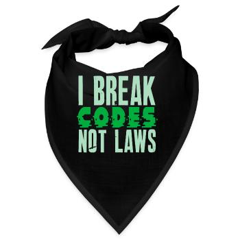 Ethische Hacker-Cybersicherheitsexpertise - Bandana - Schwarz - Vorne