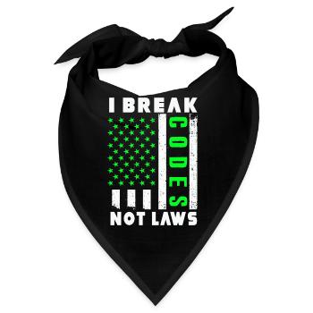 Ethische Hacker-Cybersicherheitsexpertise - Bandana - Schwarz - Vorne
