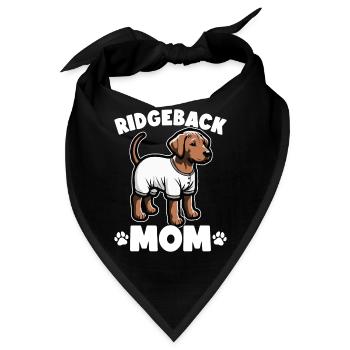 Rhodesian Ridgeback Hund Rhodesian Ridgebacks - Bandana - Schwarz - Vorne
