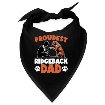 Rhodesian Ridgeback Papa Rhodesian Ridgeback - Bandana - Schwarz - Vorne