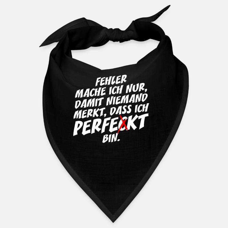 I only make perfect mistakes Self-irony Office Bandana