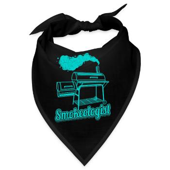 Grillparty SMOKEOLOGIST Fleischliebhaber - Bandana - Schwarz - Vorne
