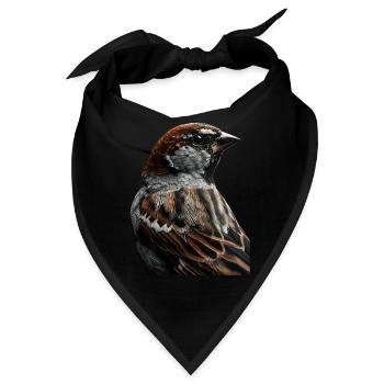 Spatz - Bandana - Schwarz - Vorne