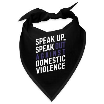 Sensibilisierung Für Häusliche Gewalt - Bandana - Schwarz - Vorne