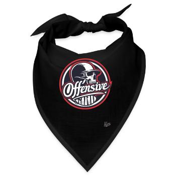 Alternativer Totenkopf Schädel Frech und Provokant - Bandana - Schwarz - Vorne