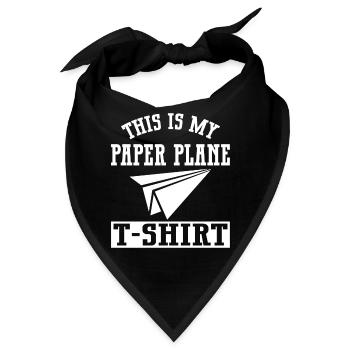 Papierflugzeug Origami Papierflugzeug Master - Bandana - Schwarz - Vorne