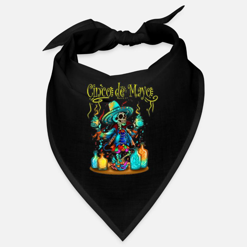 Chemise de sorcière Skeleton Chef Cingo de Mayo Potion Bandana