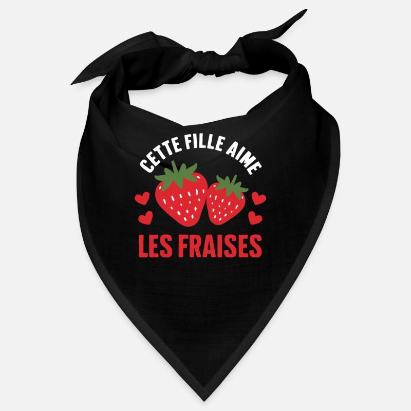 Nur ein Mädchen, das Erdbeeren liebt Lustiges Geschenk Bandana
