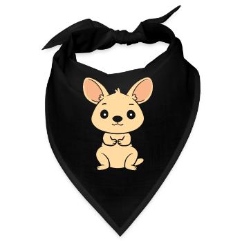 Wallaby - Bandana - Schwarz - Vorne