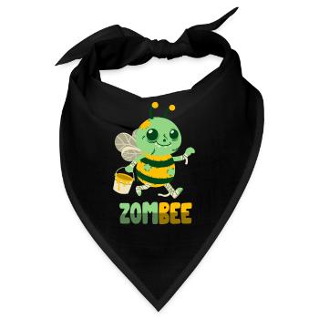 Zombie-Biene: Zombee - Bandana - Schwarz - Vorne