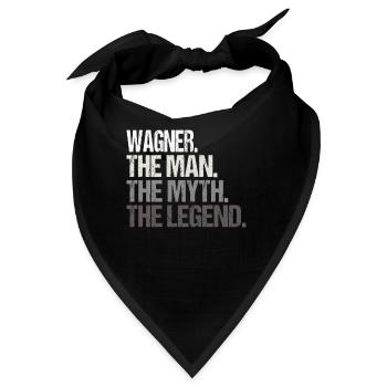 Wagner The Man The Myth Legend - Bandana - Schwarz - Vorne