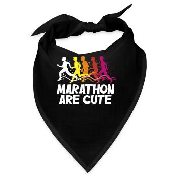 Marathons sind süß für Ultramarathon - Bandana - Schwarz - Vorne