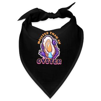 Auster feuchter als eine Auster - Bandana - Schwarz - Vorne