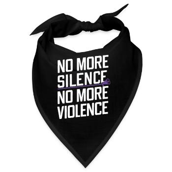Sensibilisierung Für Häusliche Gewalt - Bandana - Schwarz - Vorne