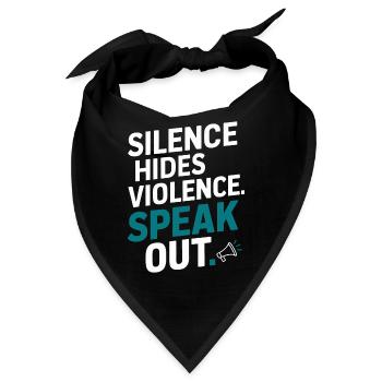 Sensibilisierung Für Häusliche Gewalt - Bandana - Schwarz - Vorne