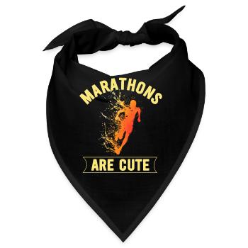 Marathons sind süß für Ultramarathon - Bandana - Schwarz - Vorne