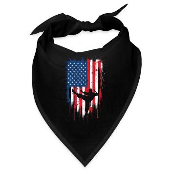 Wushu Spieler Geschenk - Bandana - Schwarz - Vorne