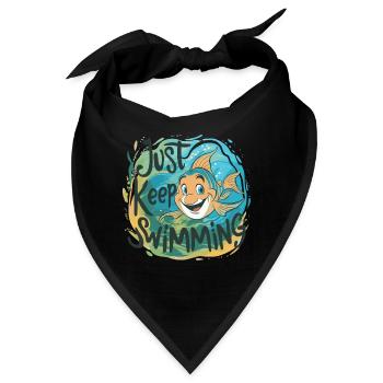 SCHWIMMEN SIE EINFACH WEITER - Bandana - Schwarz - Vorne