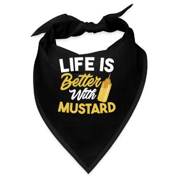 Senf Mustard - Bandana - Schwarz - Vorne