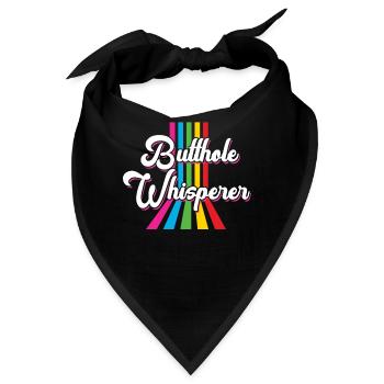 Arschloch-Flüsterer - Bandana - Schwarz - Vorne