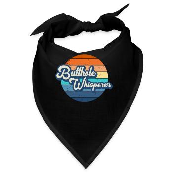 Arschloch-Flüsterer - Bandana - Schwarz - Vorne