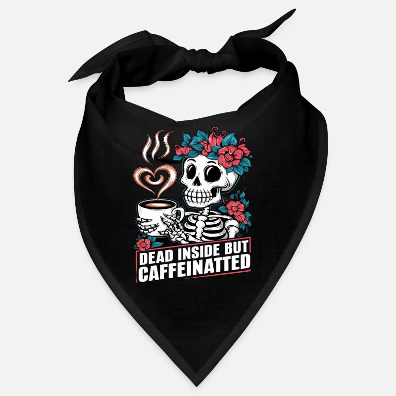 Drôle de café caféine squelette dire Bandana