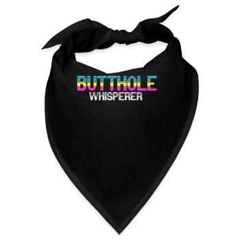 Arschloch-Flüsterer - Bandana - Schwarz - Vorne
