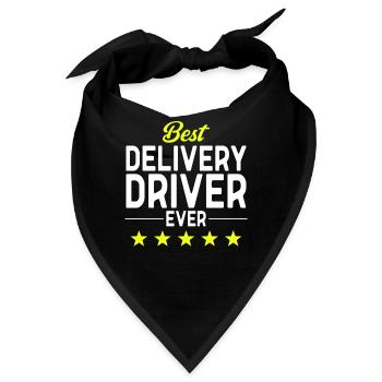 Lieferant Paket Lieferung - Bandana - Schwarz - Vorne