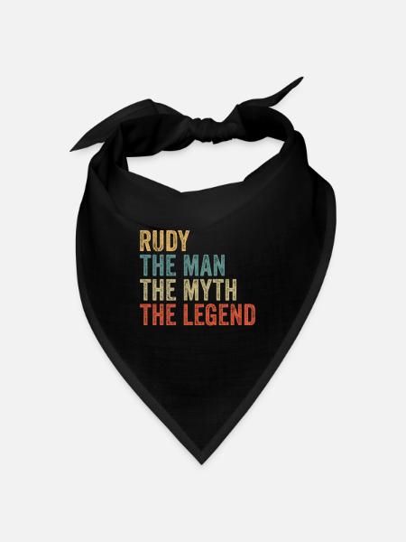 Rudy the man the myth - Bandana - Schwarz - Vorne