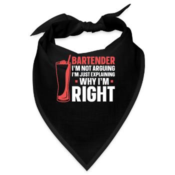 Bartender Mixologist Bartender I'm - Bandana - Schwarz - Vorne