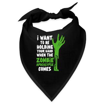 Zombie Zombie-Jäger Zombieapokalypse Geschenk - Bandana - Schwarz - Vorne
