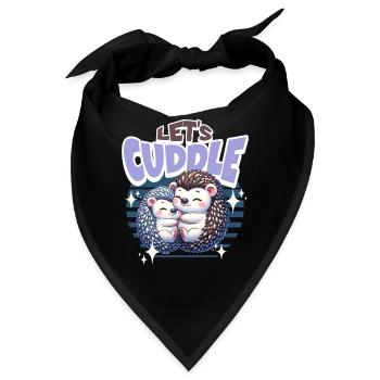 Igel Lets Cuddle - Bandana - Schwarz - Vorne
