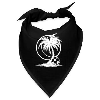 Fußball Grafik - Bandana - Schwarz - Vorne
