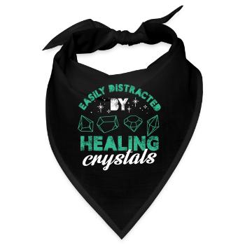 Easily Distracted By Healing Crystals Chalra - Bandana - Schwarz - Vorne