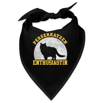 PERSERKATZEN ENTHUSIASTIN Perser Katzenmama - Bandana - Schwarz - Vorne