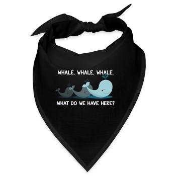 Wal Wal Wal Wal Was haben wir hier lustiges Wortspiel - Bandana - Schwarz - Vorne