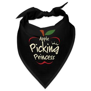 Apfelpflücken Prinzessin Apfel Saison - Bandana - Schwarz - Vorne