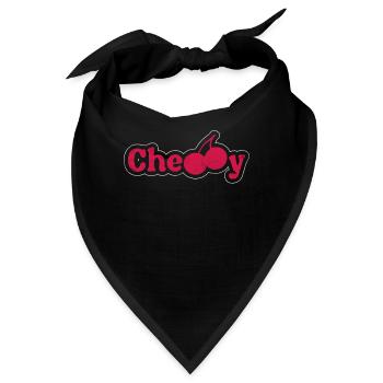 Kirsche - Bandana - Schwarz - Vorne