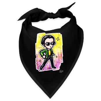 Der coole Typ aus dem Matrix-Film - Bandana - Schwarz - Vorne