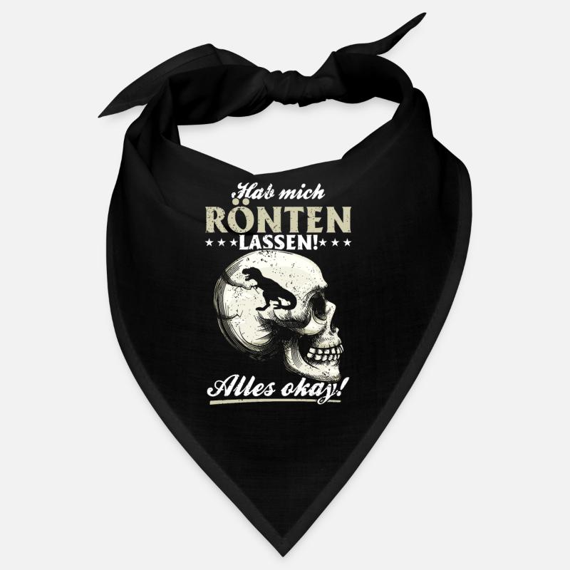 Röntgen Schwarzer Humor und makaberer Stil Bandana