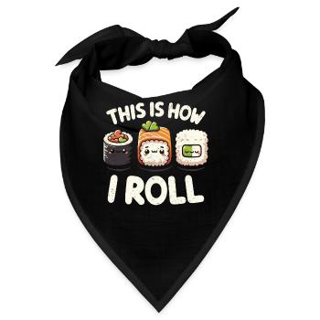 Sushi - Bandana - Schwarz - Vorne