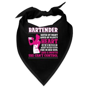 Bartender Mixologist Bartender - Bandana - Schwarz - Vorne