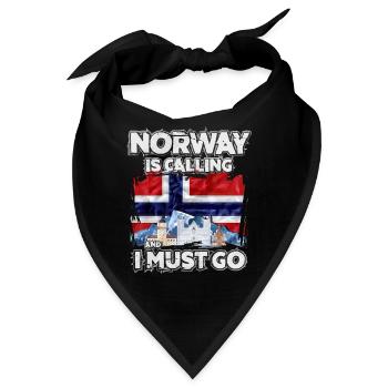 Norwegen - Bandana - Schwarz - Vorne