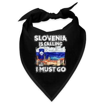 Slowenien - Bandana - Schwarz - Vorne