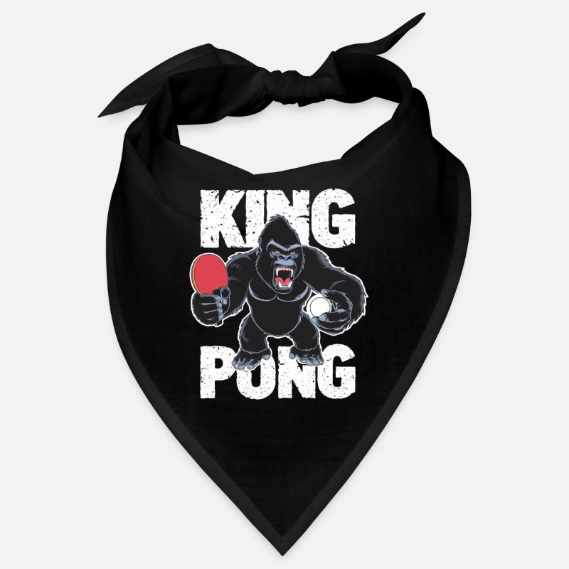 King Pong Gorilla Racket Gift Ping Pong Humor Bandana