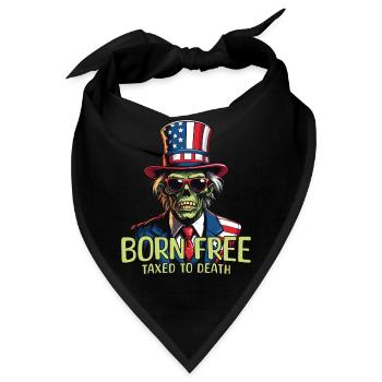 Frei Geboren Zu Tode Besteuert 4. Juli - Bandana - Schwarz - Vorne