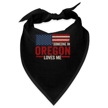 Jemand in Oregon liebt mich - Bandana - Schwarz - Vorne